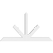 Ekena Millwork Saratoga Architectural Grade PVC Gable Bracket, 96"W x 52"H x 6"D x 6"F, 13/12 Pitch GBP096X52X0606SAR00 - alternate 4